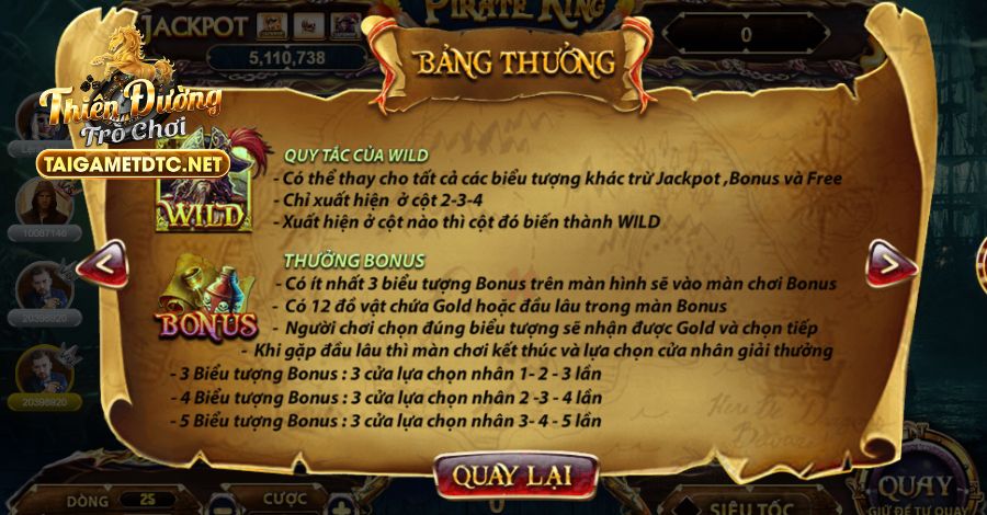Người chơi tìm hiểu về biểu tượng đặc biệt trong Pirate King